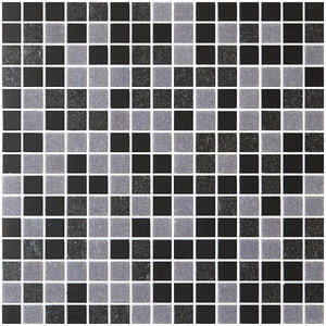 Mosaïque piscine L.32,70 x l.32,70 cm - Pool Mix gris et noir