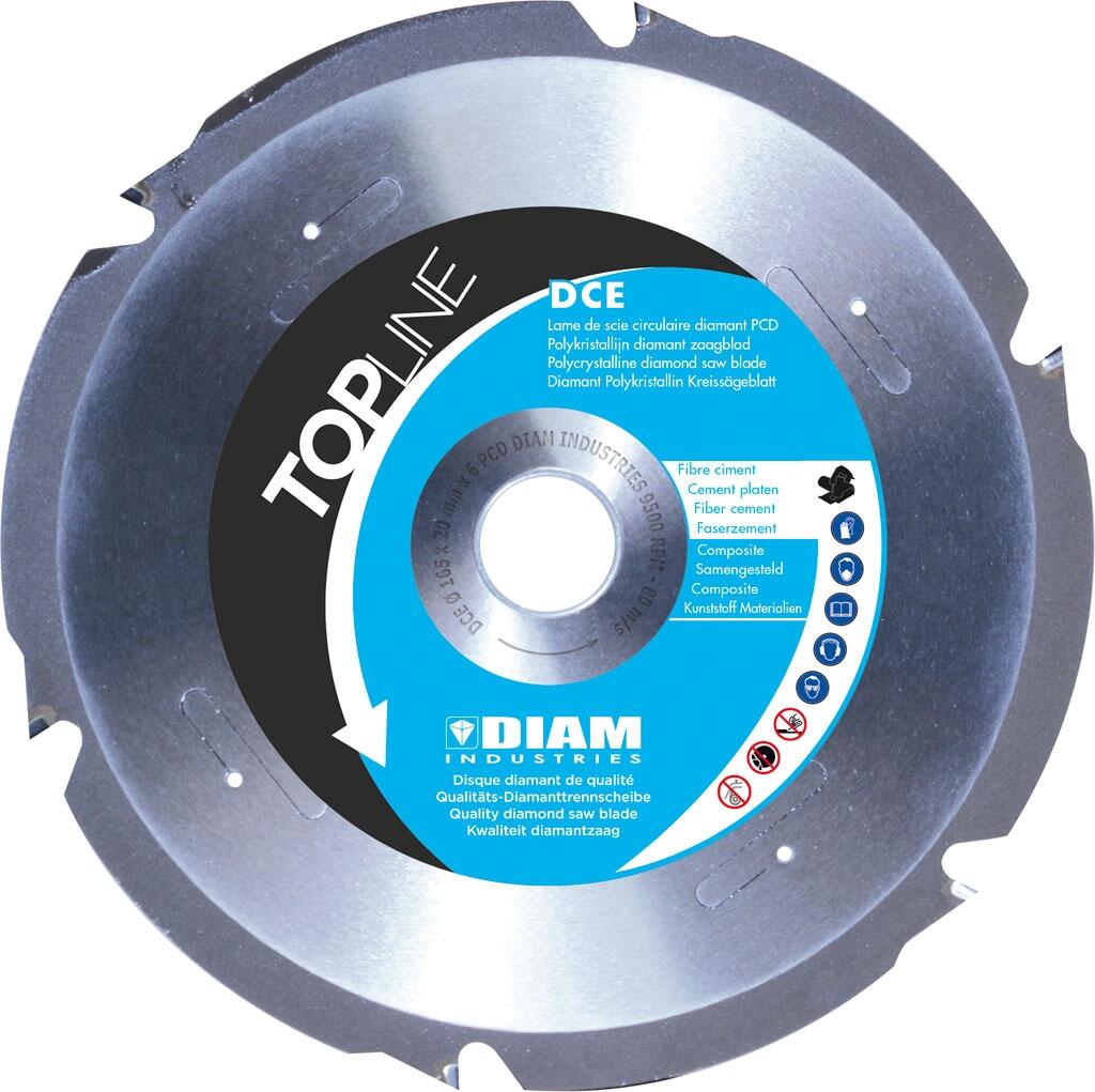 Lame De Scie Circulaire PCD Diamant Pour Fibre-Ciment - Ø140 Mm, Alésage 20 Mm, 4 Dents