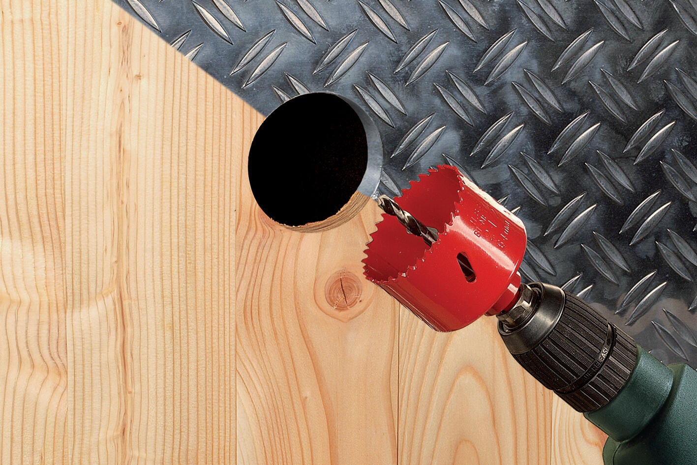 Scie cloche pour bois, platre et métal Diam.86 mm - WOLFCRAFT - 7