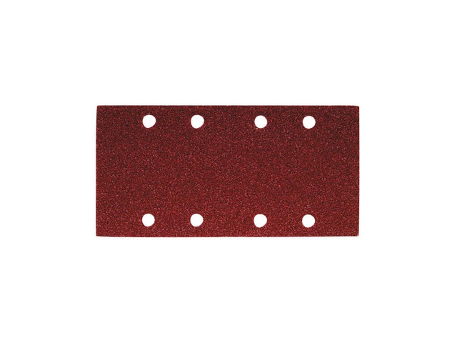 Lot de 5 abrasifs grain 40 auto agrippant peinture métal perforé 8 trous, décapage, 115 x 115 mm - SEA