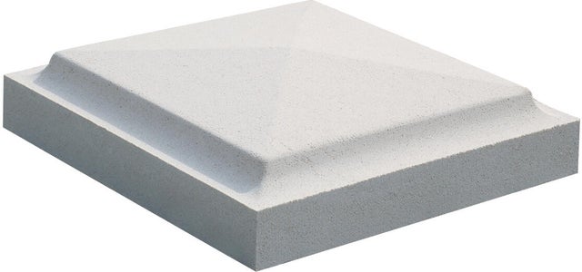 Chapeau pointe diamant pour pilier blanc l.30 x P.30 cm - WESER