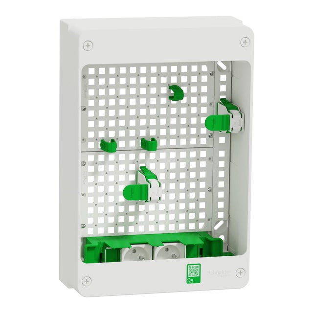 Coffret VDI Grade 3 TV Box opérateur avec 2 prises - SCHNEIDER