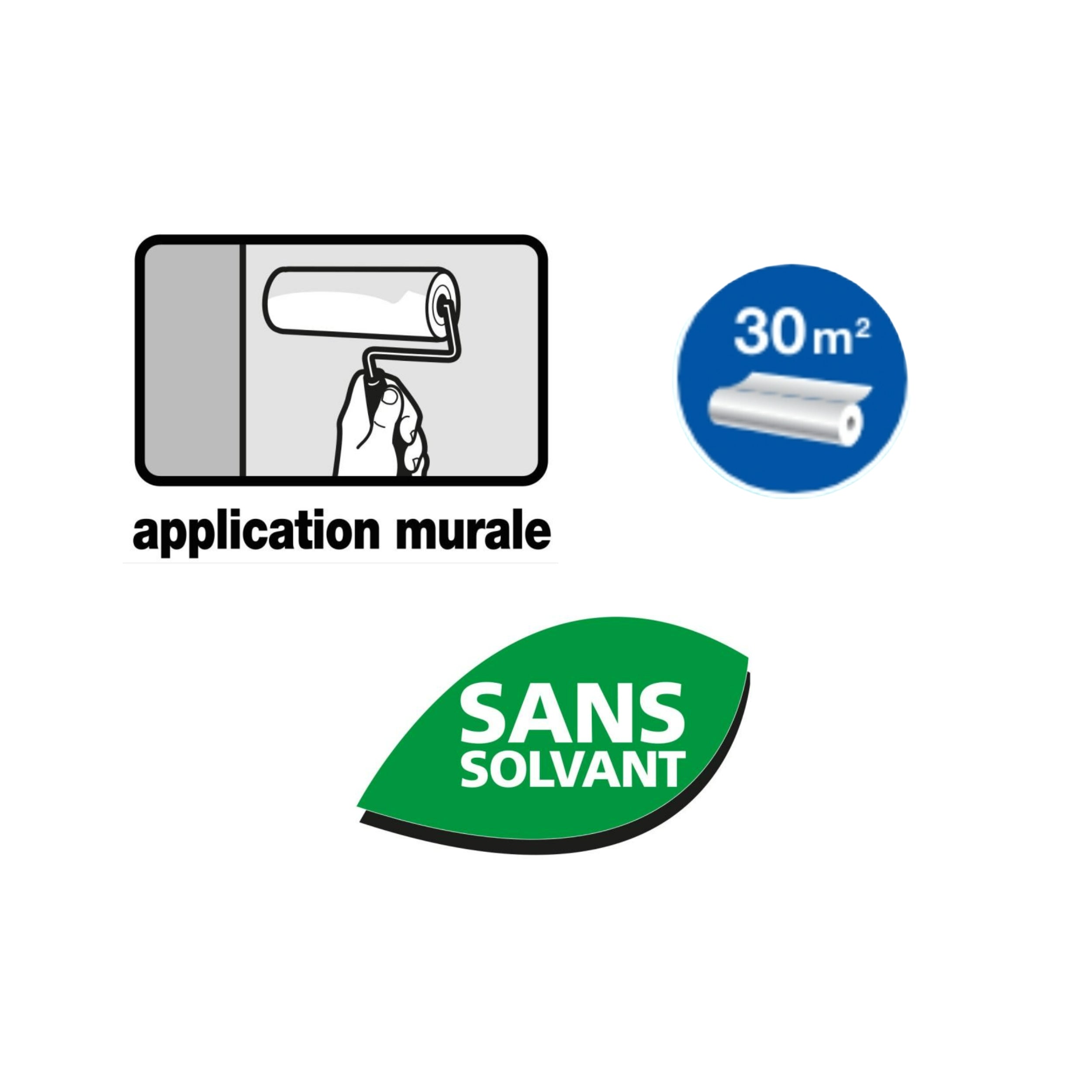 Colle en poudre concentrée pour toile de verre QUELYD, 500g - 2