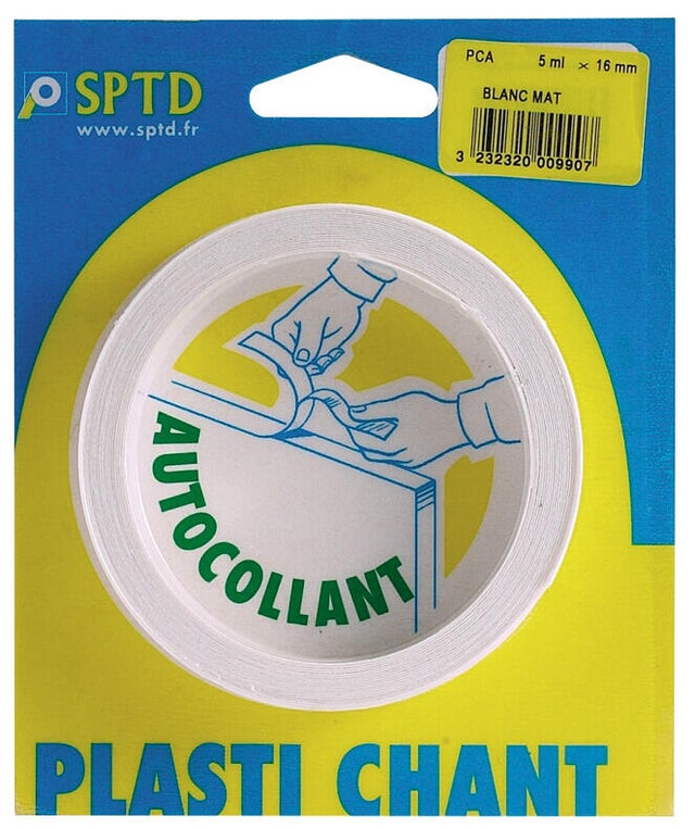 Bande de chant adhésive L.5000 x l.19 mm Blanc