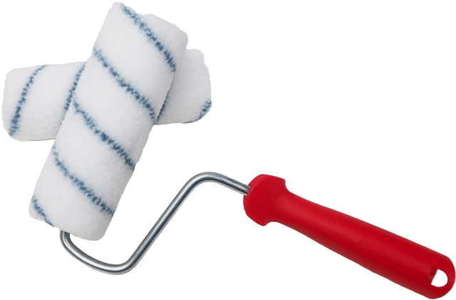 Rouleau peinture polyester tissé 12 mm Long. 180 mm pour surfaces régulières - L'OUTIL PARFAIT