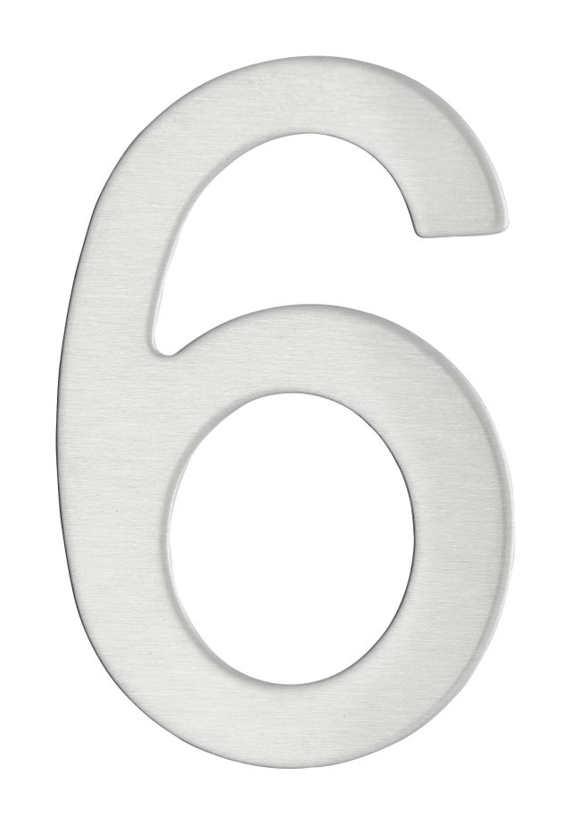 Chiffre 6/9 en inox adhésif H.76 mm - THIRARD