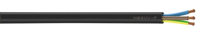 Câble électrique HO3VVF 3G 0,75 mm²  10 m - NEXANS