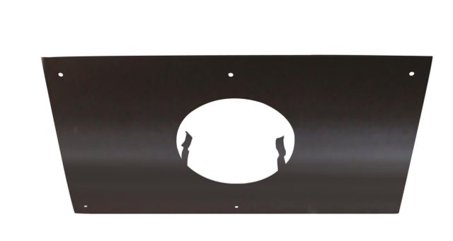 Plaque de propreté noir pour poêle à pellets 300 x 300 Diam.80 mm