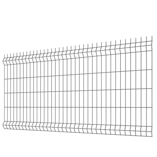 Panneau grillage rigide pro gris H.103 x l.250 cm Diam.5 mm