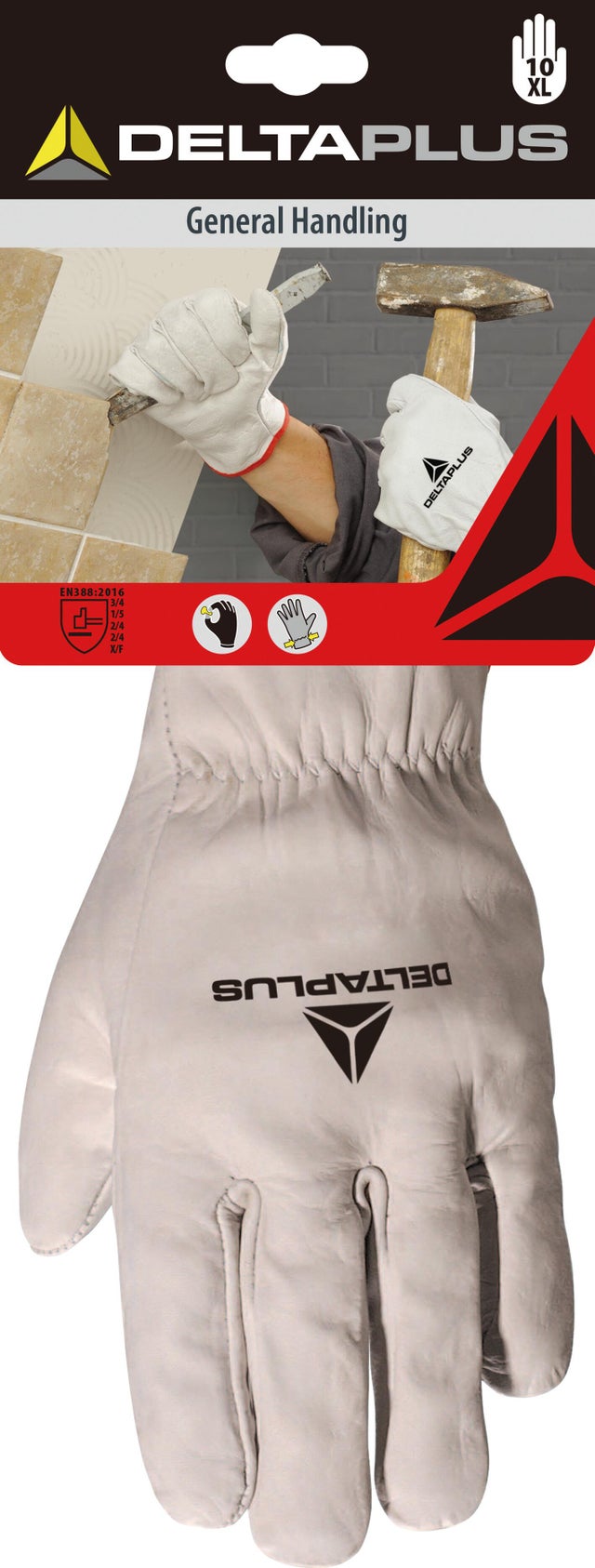 Gants de protection de manutention en cuir T.9 Confort - DELTA PLUS