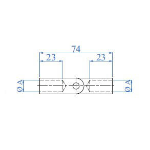 Lot de 5 articulations orientables pour lisse de Diam.12 mm inox 316