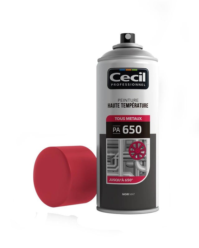 Peinture aérosol haute température tous métaux 400 ml - CECIL PRO