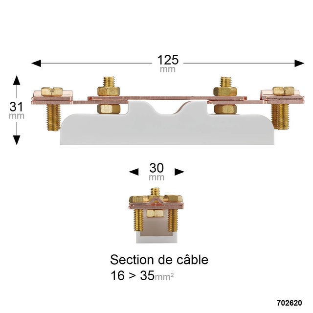 BARRETTE DE MESURE POUR CABLE DE TERRE