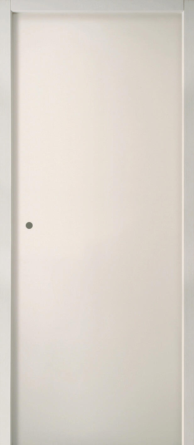 Bloc-porte feu prépeint Larg.93 cm poussant droit EI30 Huiss.66 mm