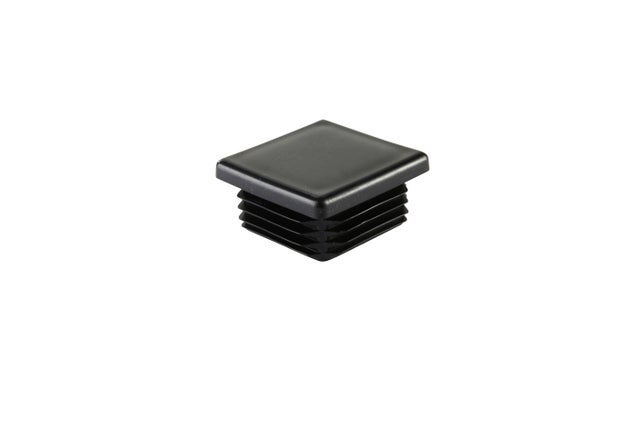 Lot de 2 embouts carrés plastique de 40 x 40 mm  Ep.1 à 3 mm