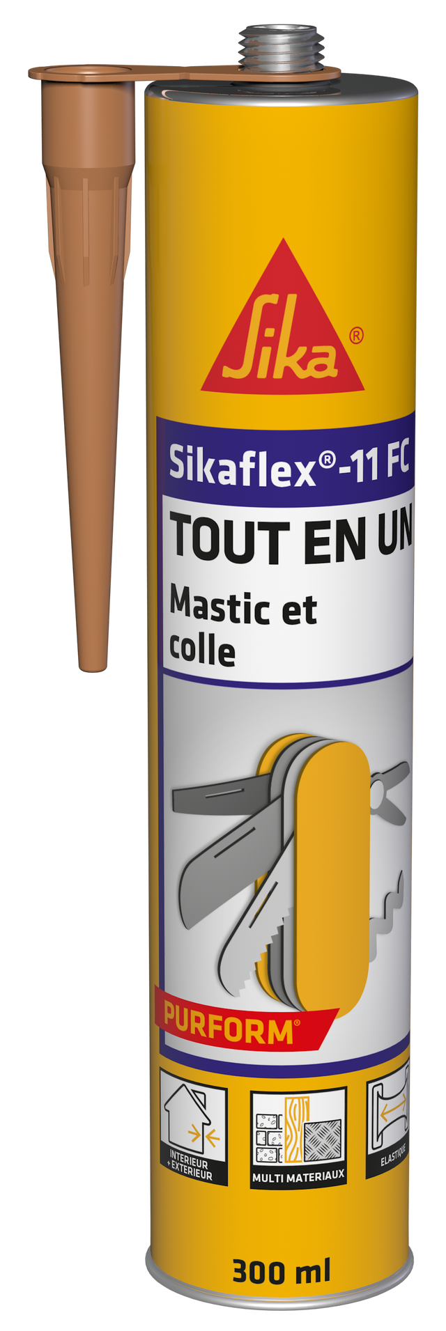 Mastic multi-usages 11FC beige Sikaflex - SIKA