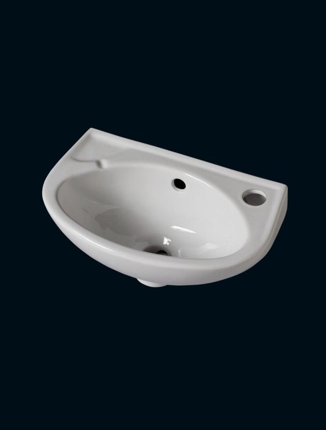 Lave mains céramique  blanc l.35 x P.23 cm Mustang
