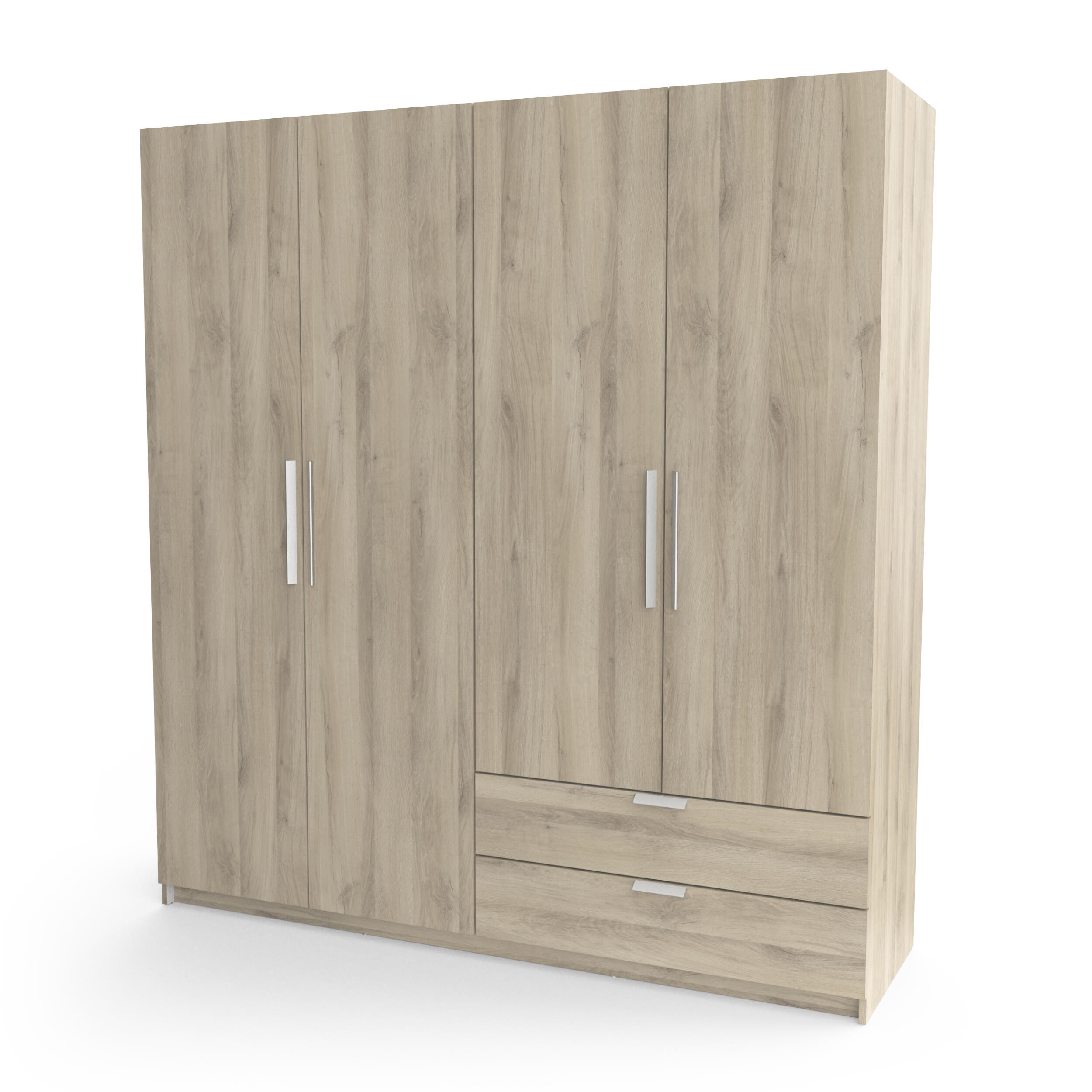 Armario puerta abatible Glory 178.1x191.5x51.4cm roble - 6