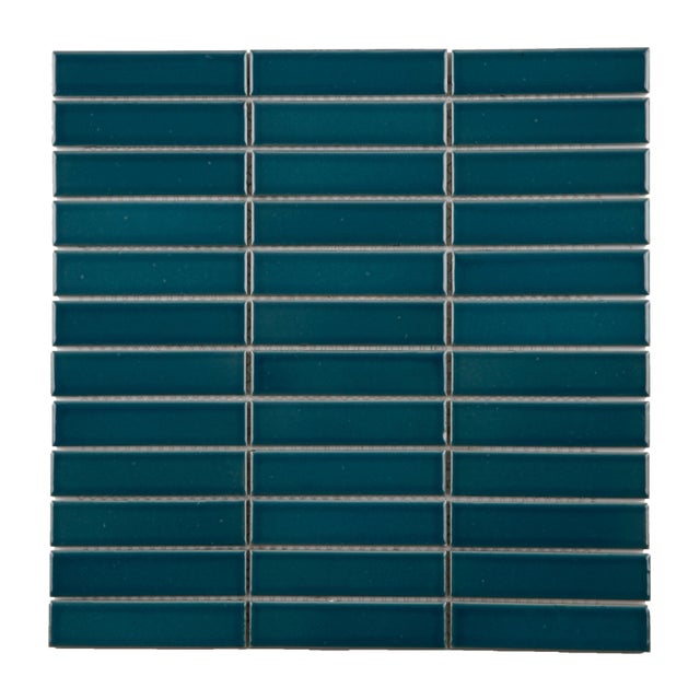 Mosaïque grès cérame sol et mur 29.5 x 29.5 cm Vert canard