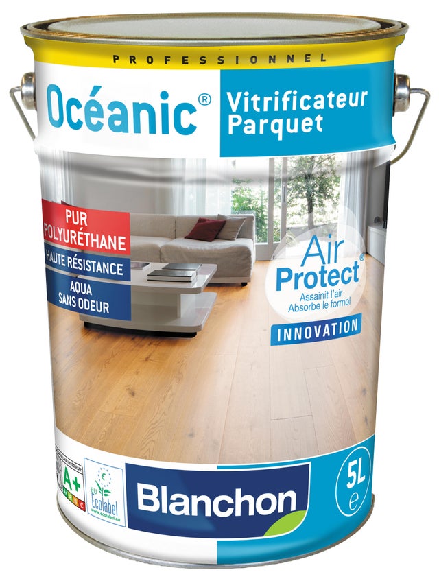 Vitrificateur parquet bois brut 5 L Océanic - BLANCHON
