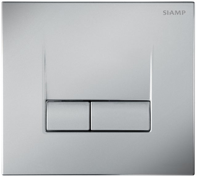 Plaque de commande pour WC suspendu - SIAMP Smart chromée mate