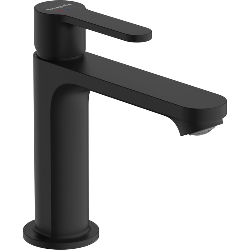 Bateria umywalkowa czarna 16.1 cm Stamis Cool Start Hansgrohe