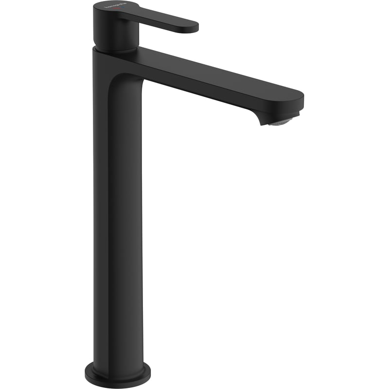 Bateria umywalkowa czarna 29.6 cm Stamis Cool Start Hansgrohe