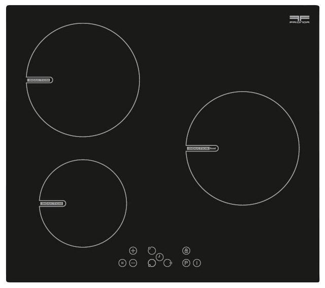 Plaque de cuisson à induction sensitive 3 zones en verre noir - PI63 FRIONOR