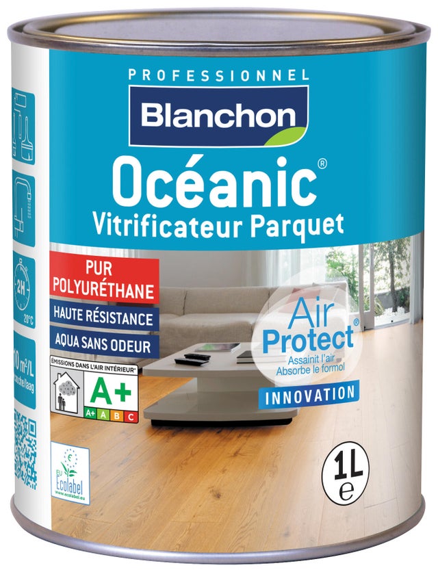 Vitrificateur parquet bois brut 1 L Océanic - BLANCHON