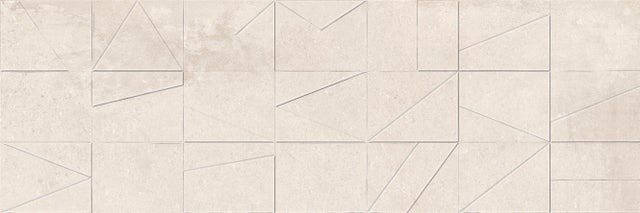 Carrelage mural décor effet béton beige l.30 x L.90 cm Calpe Sand