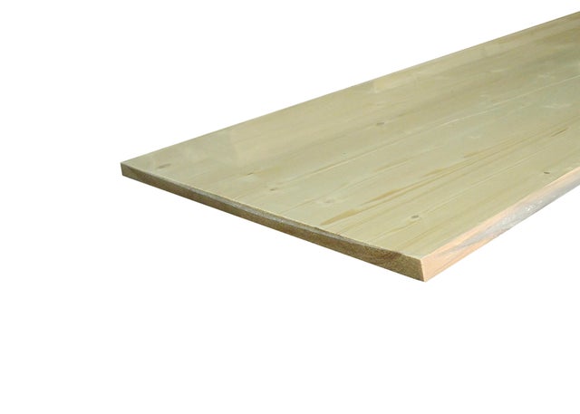 Tablette sapin du nord A/B panneauté 2 bords droits 18 x 300 mm Long.2 m - SOTRINBOIS