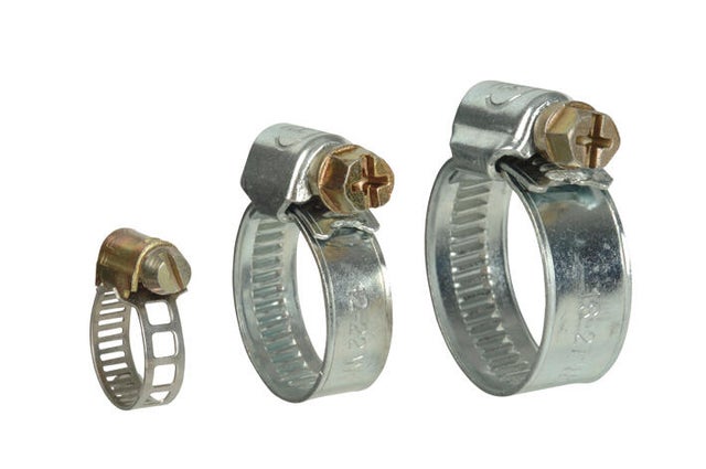Lot de 10 colliers de serrage Diam.10-28 mm Long.8 mm