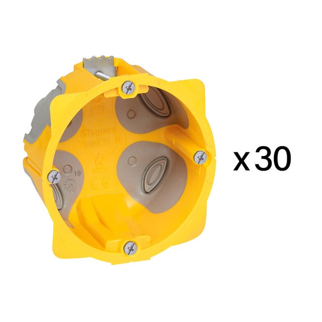 Boîte d'encastrement 1 poste Lot de 30 - LEGRAND