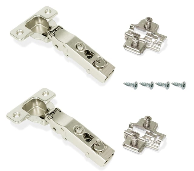 Lot de 2 charnières amorties pour ouverture à 110° idéale pour porte de réfrigérateur encastré
