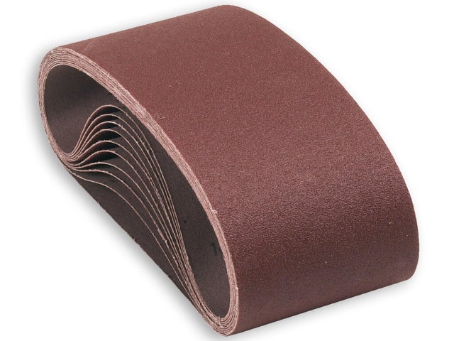 Lot de 2 Bande abrasive grain 40 ponçage bois métal pour combiné ponceur 100x914 mm - SEA