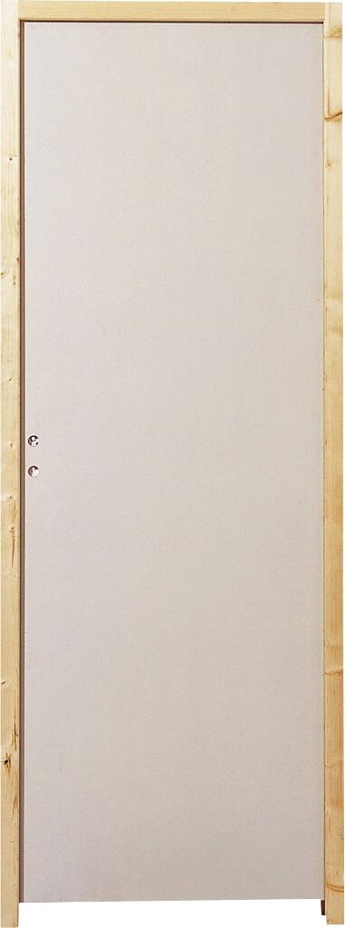 Bloc-porte acoustique isoplan prépeint Larg.73 cm poussant droit pleine Huiss.72 mm