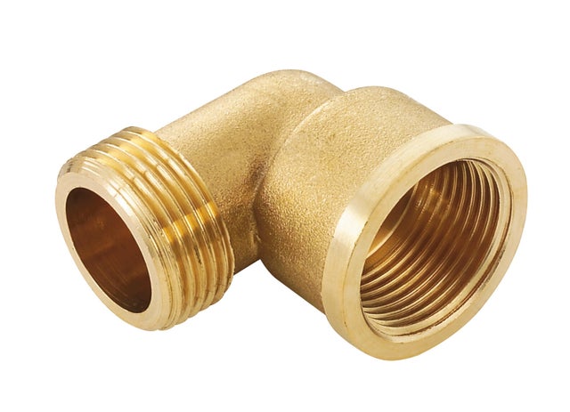 Raccord coude mâle femelle MF.20X27(3/4'') cuivre à visser - (lot de 2)