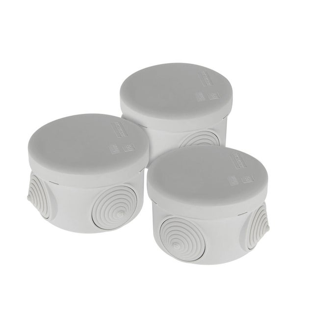 3 boîtes de dérivation étanches en saillie IP54 Diam.70 mm - DEBFLEX
