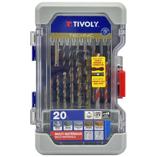 Coffret accessoires perçage vissage 20 pièces - TIVOLY