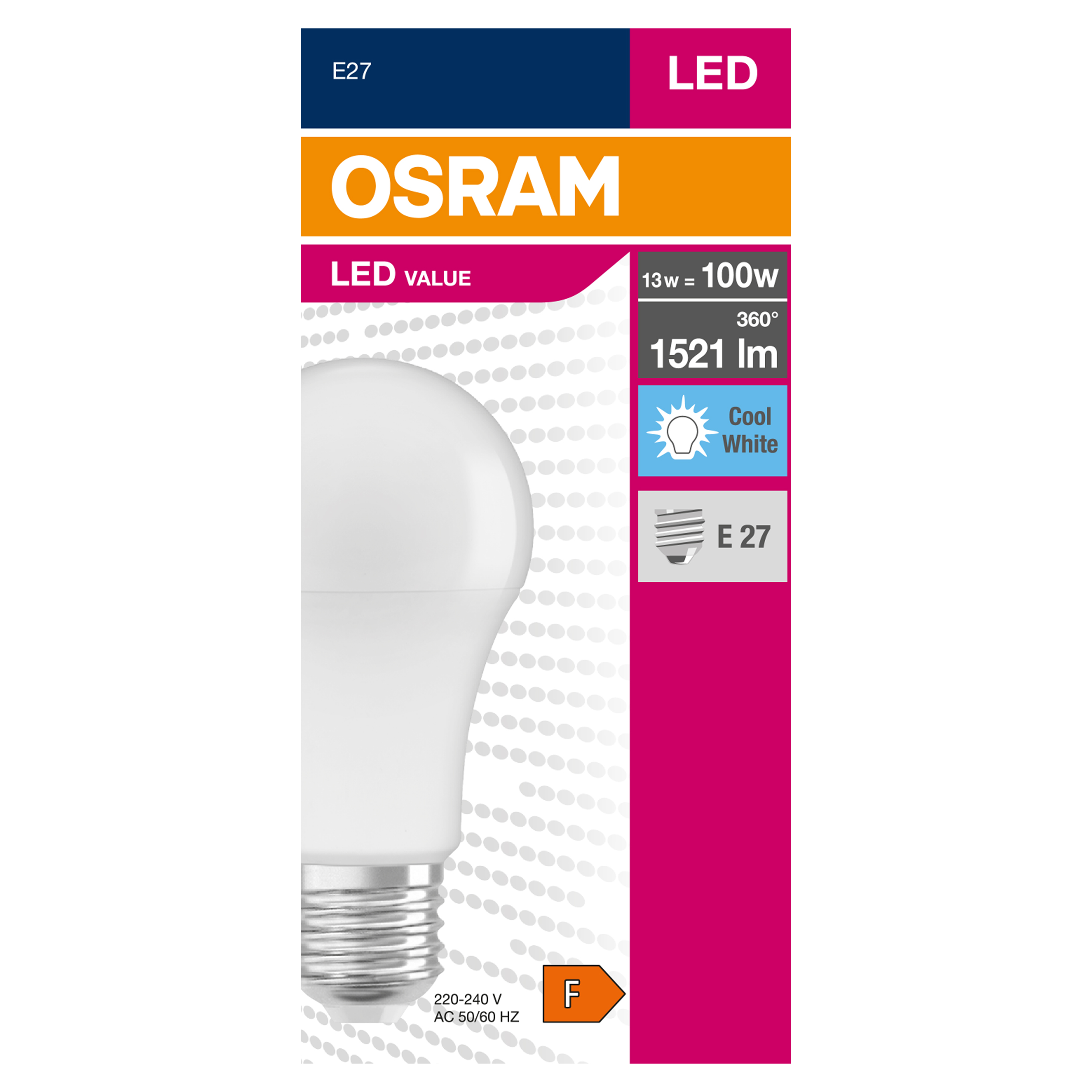 Żarówka LED E27 13 W 1521 lm Neutralna biel Osram - 3