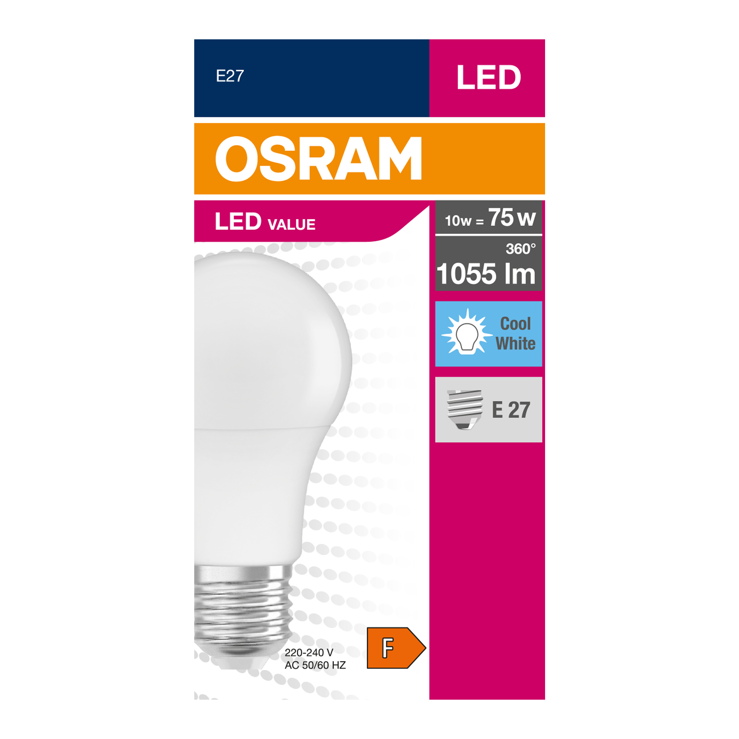 Żarówka LED E27 10 W 1055 lm Neutralna biel biel Osram - 3