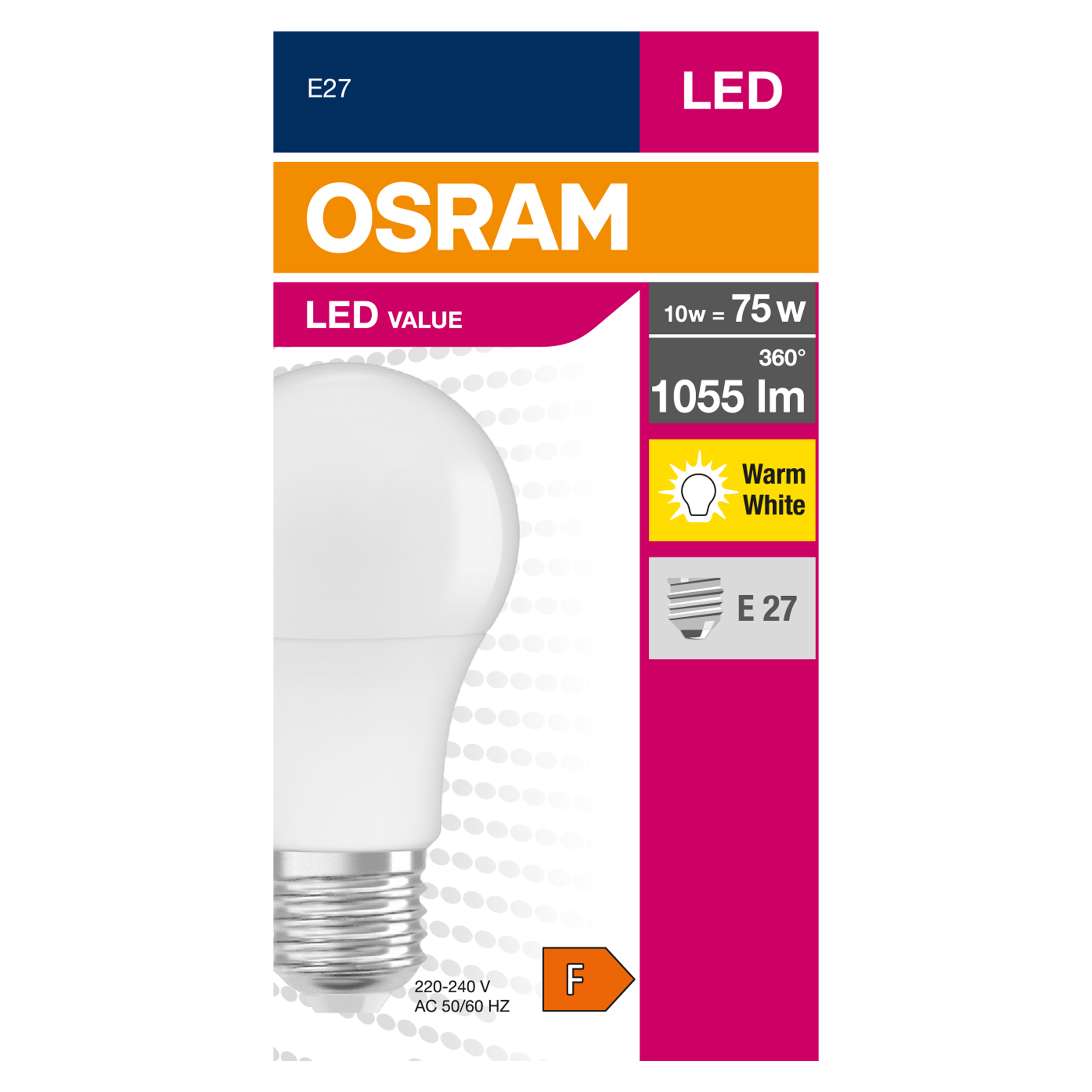 Żarówka LED E27 10 W 1055 lm Ciepła biel Osram - 4