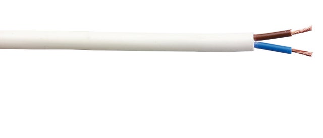 Câble électrique HO5VVF 2x1 mm²  5 m