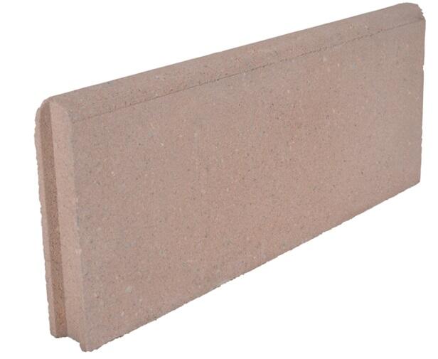 Bordurette lisse ocre Ep.5 x H.20 x L.50 cm
