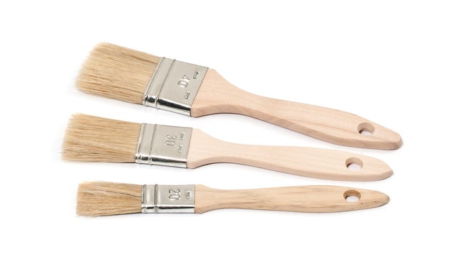 Pinceaux brosses plats toute peinture (lot de 3)
