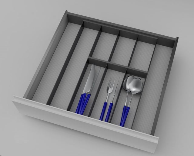 Range-couverts universel largeur 45 cm compatible avec tiroir à l'anglaise - Modular SYNERCIA