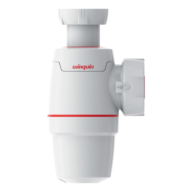 Siphon pour lavabo Diam.40 mm réglable en hauteur blanc NF - WIRQUIN Néo