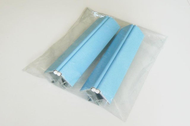 SACHET DE 2 PIECES MULTIANGLES BLANC (Rentrant, Sortant, Droit) POUR PLINTHE DE CUISINE DE HAUTEUR 120cm