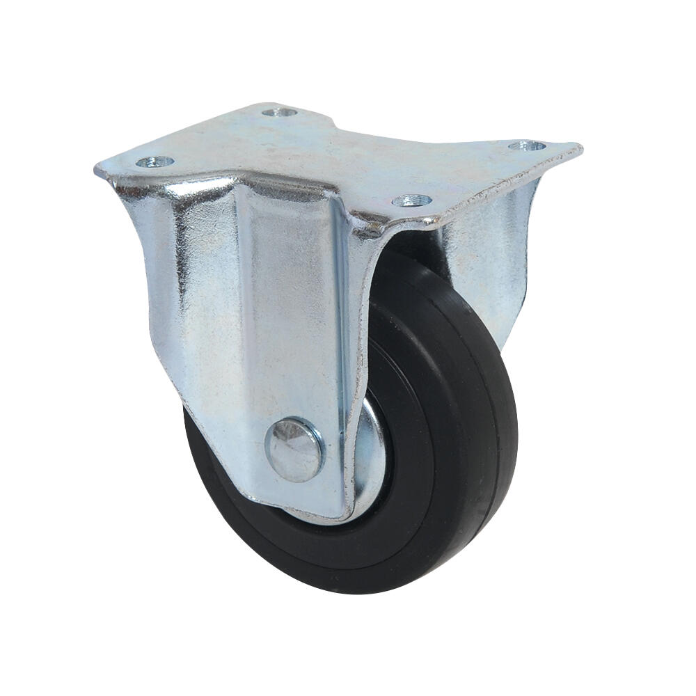 Roulette Pivotante 65 Mm Pour Tente Ou Chariot – Chape Acier Inox, Roue Polypropylène Avec Bandage Caoutchouc