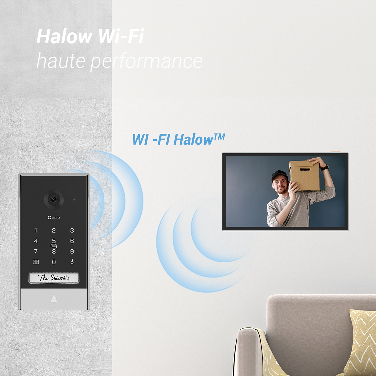 Pour optimiser l'expérience connectée avec le contrôle à distance, vous pouvez connecter le moniteur d'intérieur à la bande 2,4 ou 5 GHz. Profitez d'un Wi-Fi puissant avec une latence réduite, une bande passante plus large et un signal stable.								
								 - 5